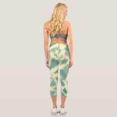 Turquoise et toiles en leggings capris légers (Verso)