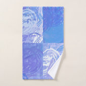 Turquoise et violet Abstrait (Serviette à main)