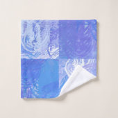 Turquoise et violet Abstrait (Gant de toilette)