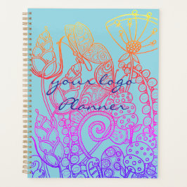 Turquoise Fantasy Butterfly Planner
