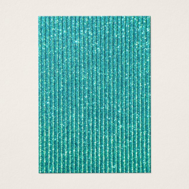 Turquoise Faux Sparkles Élégance Chic (Devant)