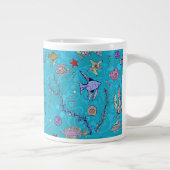 Turquoise Fish Pattern Jumbo Beker (Rechts)