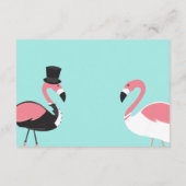 Turquoise Flamingo Details Informatiekaartje (Achterkant)