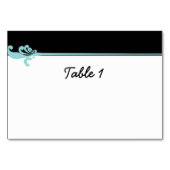 Turquoise Fleur de lis Kaart (Voorkant)