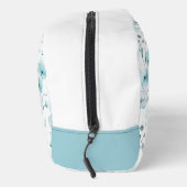  Turquoise Floral Pattern Toilettasje (Rechts)