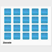 Turquoise, Floral Violet 1,5 po². Sticker mariage (Feuille)