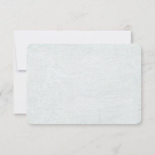 turquoise florale grens RSVP (Achterkant)