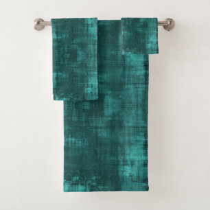 Turquoise foncé  subtil look de Motif en daim