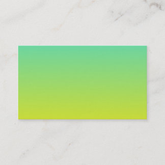 Turquoise geel ombre visitekaartje