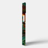 Turquoise gehoornde uil Case-Mate iPhone case (Achterkant / Rechts)