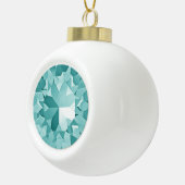 Turquoise Gem Ceramic Ball Kerstannament Keramische Bal Ornament (Rechts)