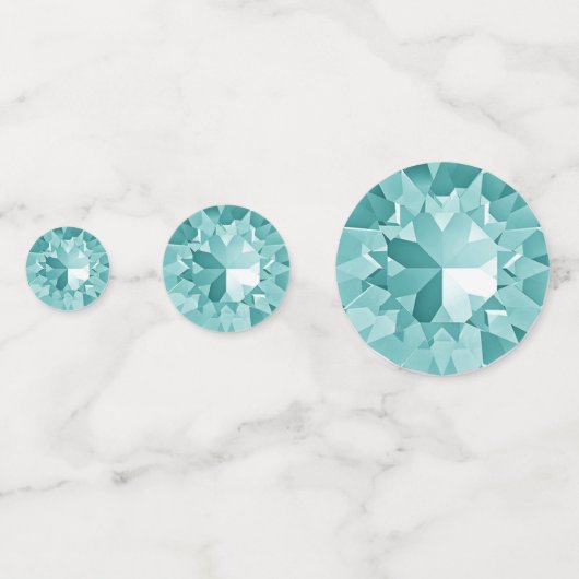 Turquoise Gems Confetti (Devant)