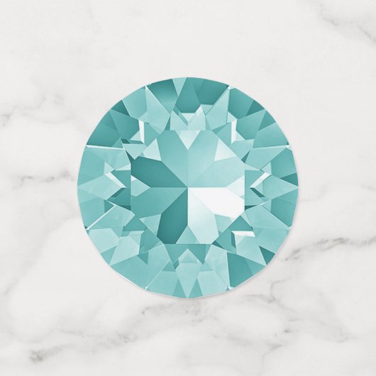 Turquoise Gems Confetti (Petit recto)