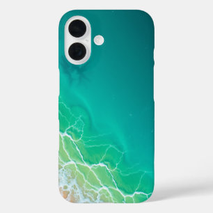 Turquoise getijden: een tropische ontsnapping iPhone 16 hoesje
