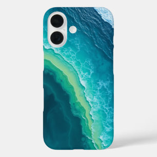 Turquoise getijden: een tropische ontsnapping iPhone 16 hoesje
