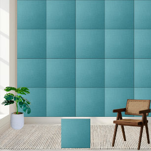Turquoise geweven textuur - modern en stijlvol tegeltje