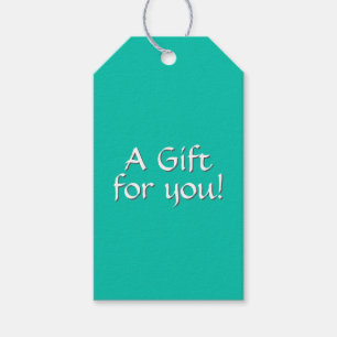 Turquoise Gift Labels Cadeaulabel