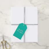 Turquoise Gift Labels Cadeaulabel (Met Touw)
