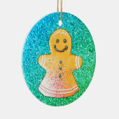 Turquoise Gingerbread Girl Ornament (Rechts)
