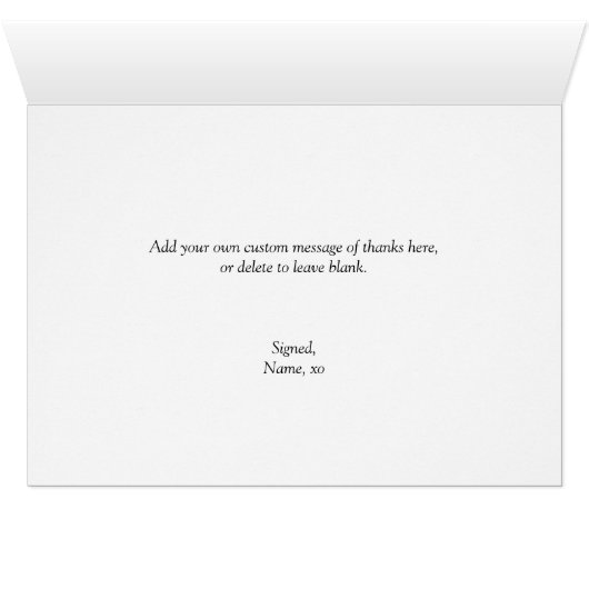 Turquoise Gingham Custom Hartelijk dank (Binnen Horizontaal (Onder))