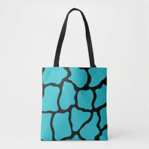 Turquoise Giraffe Strandtas Boodschappentas Cadeau Draagtas