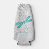 Turquoise Glacière de bouteille personnalisée Drag (Devant)