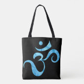 Turquoise Glans Om Draagtas (Achterkant)