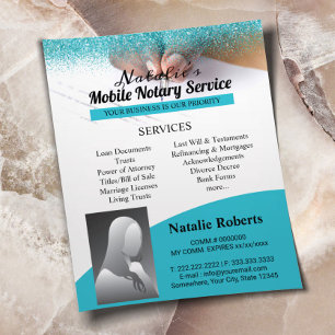 Turquoise Glitter, de mobiele luidsprekende luidsp Flyer