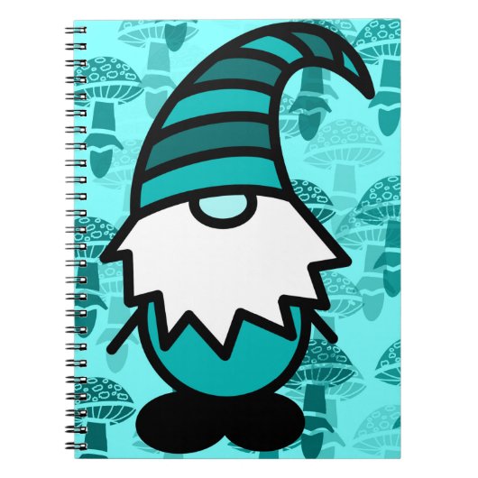 Turquoise Gnome Notitieboek (Voorkant)