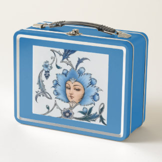 Turquoise Gol Banoo – Perzische Kunst Reisekoffer