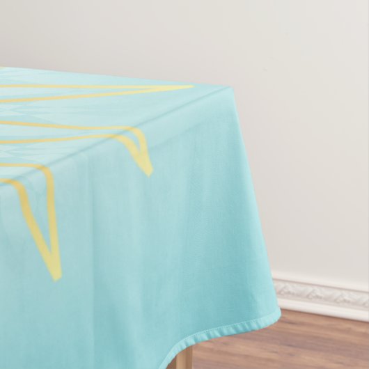 Turquoise Gold Boho Mandala Tafelkleed (Voorbeeld)
