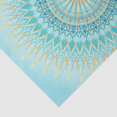 Turquoise Gold Boho Mandala Tissuepapier (Detail)