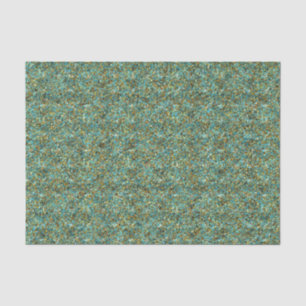 Turquoise-Gold Glitter-TISSUE WRAPPING PAPER Tissuepapier