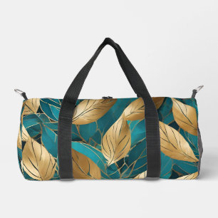 Turquoise Gold Modern Boho verlaat Collectie Plunjezak