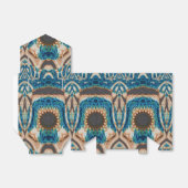 Turquoise Gold Sun Zuidwestelijke Kunst Bedankdoosjes (Uitgevouwen)