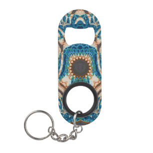 Turquoise Gold Sun Zuidwestelijke Kunst Mini Flessenopener