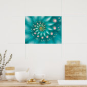 Turquoise Golf Poster (Keuken)