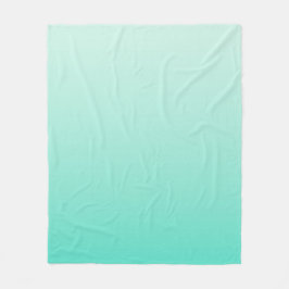 Turquoise Gradient Fleece Deken