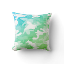 Turquoise Gradient Green Camouflage