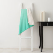 Turquoise Gradient Sherpa Deken (In situ)