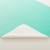 Turquoise Gradient Sherpa Deken (3/4)