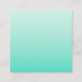 Turquoise Gradient Vierkante Visitekaartje