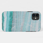 Turquoise Granite Stone Layered Wave Print Case-Mate iPhone Case (Achterkant (horizontaal))