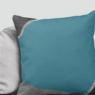 Turquoise Gray & Black Minimalist Abstract Kussen