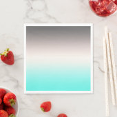 Turquoise gray Ombre Servet (Insitu)