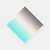 Turquoise gray Ombre Servet (Hoek)