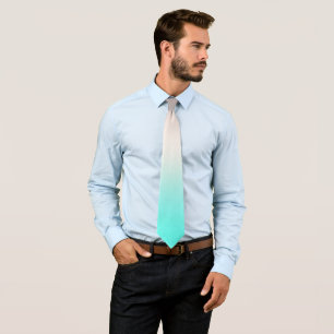 Turquoise gray Ombre Stropdas