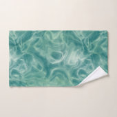 Turquoise Green Abstract Bad Handdoek (Handdoek)