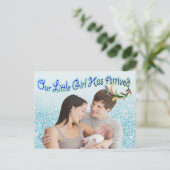 Turquoise Green Blue Photo Briefkaart (Staand voorkant)