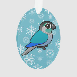 Turquoise Green-cheeked Conure Ornament
